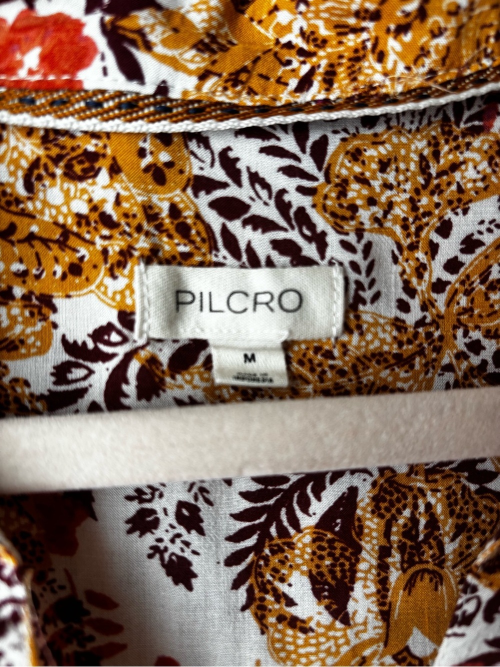 Anthropologie Pilcro The Romy Relaxed Buttondown Shirt Boho Floral Size M - Picture 4 of 4